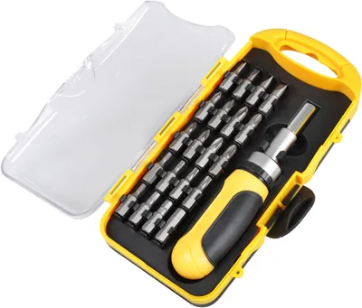 Obrázok produktu pre FIELDMANN FDS 1011-22R Skrutkovač na bity 60 mm s račňou, 20 ks bitov 60 mm
