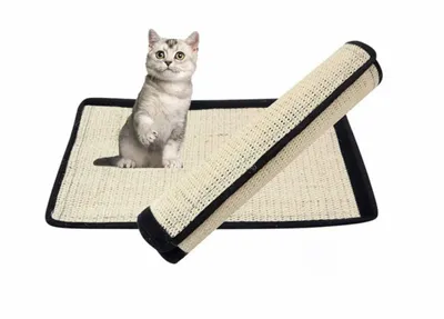 Obrázok produktu pre (2 Pack) Škrabacia podložka Cat Cat Scratching Board Cat Scratching Mat Sisal Mat so suchým zipsom a špirálovými kolíkmi Ochrana steny Pohovka Rohový stôl Nohy