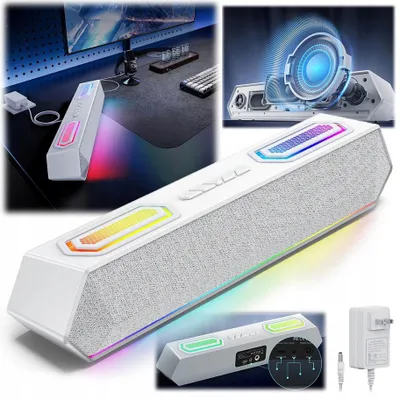 Zdjęcie produktu dla Głośnik gamingowy Bluetooth 5.3 Soundbar RGB 40W Stereo EDUP G4 PC TV PS5