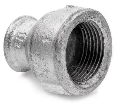 Produktbild von POLBERIS Reduziermuffe 3/4" x 3/8" aus Gusseisen verzinkt Gewindefitting
