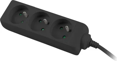Produktbild von LANBERG Steckdosenleisten 3M 3X 230V SCHW. FRANZOES. STECKER