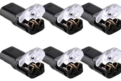 2-polige Kabelverbinder, wasserdicht, 6 Stück, für 18-22 AWG