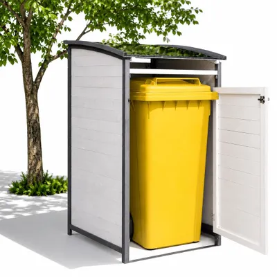 Immagine prodotto di Mucola cassonetto per rifiuti da 2 tonnellate cassonetto per rifiuti cassonetto per rifiuti casa cassonetto per rifiuti cassonetto per giardino cassonetto in legno - cassonetto singolo