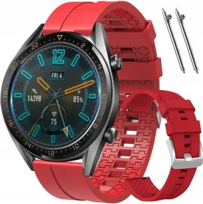 Zdjęcie produktu dla Pasek Silikonowy 22Mm - Czerwony - Psk004