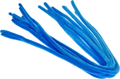 Produktbild von Pfeifenputzer hellblau, 10 Stk. ø 8 mm / 50 cm