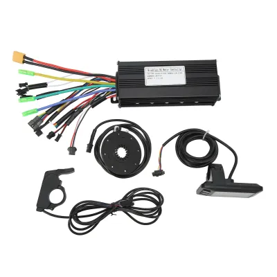 Obrázek produktu pro Sada regulátoru motoru elektrického kola,Řídicí jednotka bezkartáčového motoru pro jízdní kola,Sada upravených řídicích panelů pro elektrické kolo,30A Sinewave Controller,Panel GD01 pro jízdní kola,Sada pro konverzi elektrického kola