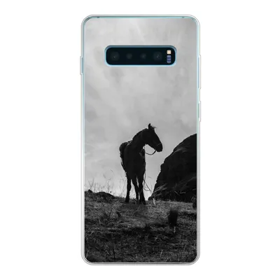 Produktbild von MuchoWow® Handyhülle Schutzhülle Hülle für Samsung Galaxy S10 Lite Pferd - Wolken - Wiese Silikon Softcase Handy Hülle - Schutz