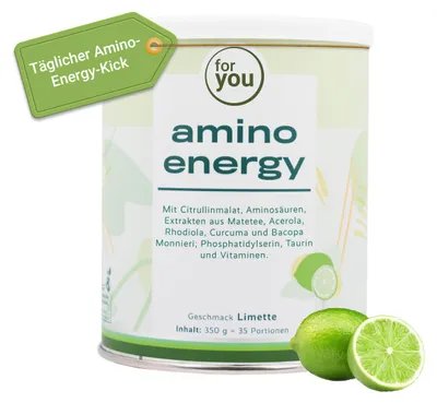 Produktbild von for you amino energy - Limette