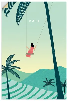 Produktbild von ARTland Wandbild, selbstklebend Bali Größe: 80x120 cm