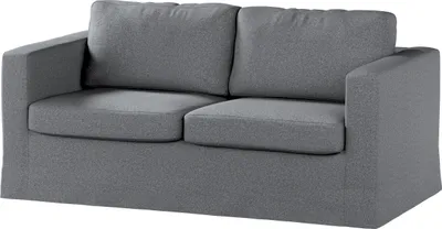 Produktbild von Dekoria Bezug für Karlstad 2-Sitzer Sofa nicht ausklappbar, lang, dunklegrau, Sofahusse, Karlstad 2-Sitzer
