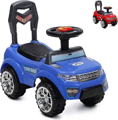 Produktbild von Rutscher, Kinderauto Tiger Range mit Musik- Lichtfunktion Staufach im Sitz blau