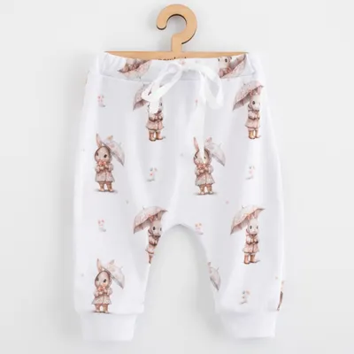 Obrázek produktu pro Dětské bavlněné kalhoty Jogger New Baby For Babies bunny, vel. 56 (0-3m)