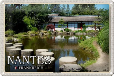Produktbild von Blechschild Reise 30x20cm Nantes Frankreich Insel Versailles