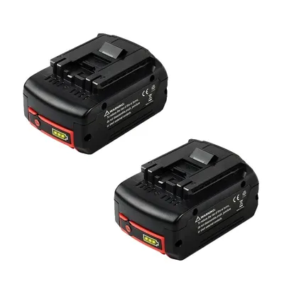 Image de Batterie Li-Ion pour Bosch 18V, capacité 6000mAh, e CE, 2 pièces batterie 6,0Ah