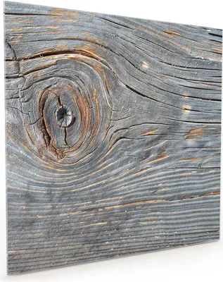 Produktbild von Küchenrückwand Spritzschutz Glas mit Motiv Holzstruktur Vintage 40 x 40 cm