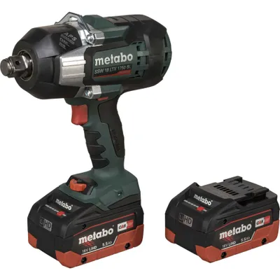 Image de Metabo SSW 18 LTX 1750 BL - Visseuse à choc - sans fil - 3/4 pouce carré - 1750 N-m - 2 accus