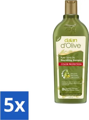 Zdjęcie produktu dla Dalan d'Olive - Szampon - Ochrona koloru - Do włosów zniszczonych - 400 ml - Value pack - 5 szt