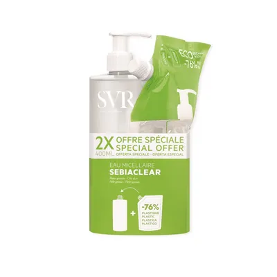 Produktbild von SVR Pack Sebiaclear Eau Micellaire and Refill