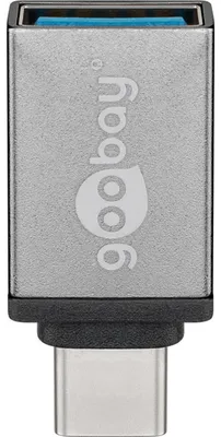 Zdjęcie produktu dla Goobay 56621, USB-C, USB 3.0 female (Type A), Szary