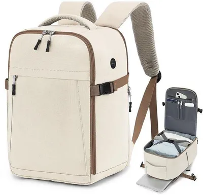 Productafbeelding van Reistas 40x20x25 cm - Handbagage Rugzak - Vliegtuigtas - Reisrugzak - Antidiefstalvak - 20 liter