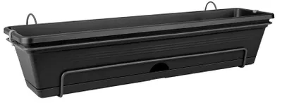 Produktbild von elho green basics trough allin1 70cm, Topfpflanzer, Hängend, Polypropylen (PP), Schwarz, Rechteck, Draußen
