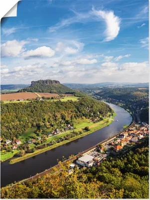 Produktbild von ARTland Poster Elbe und die Sächsische Schweiz Größe: 45x60 cm