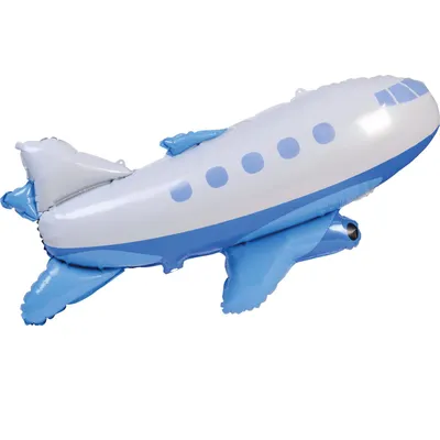 Produktbild von Folien-Ballon,"Flugzeug", blau