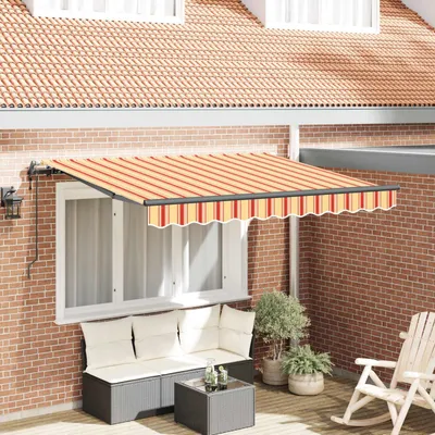 Zdjęcie produktu dla Wysuwana markiza Kolorowe pasy 250 x 200 cm