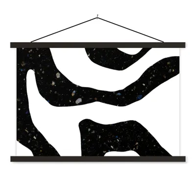 Produktbild von MuchoWow® Textilposter Abstrakt - Minimalismus - Design 150x100 cm mit schwarzem Rahmen - Schlafzimmer