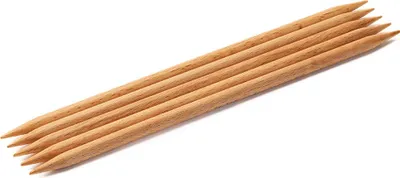 Produktbild von Lana Grossa - Strumpfstricknadel Holz Buche 20cm 6,5mm