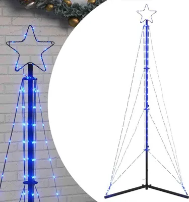 Obrázok produktu pre vidaXL LED vianočný stromček 363 LED modrý 182 cm