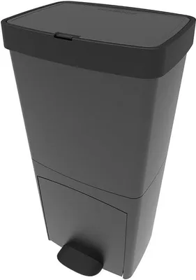 Obrázok produktu pre Kuchynský odpadkový kôš s triedením – 70 litrov – sivý