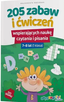 Productafbeelding van 205 zabaw i cwiczen wspierajacych nauke czytania i pisania. 7-8 lat 1 klasa