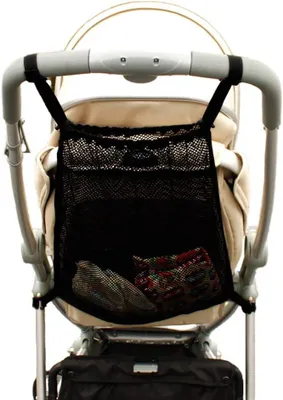 Productafbeelding van Boodschappentas voor Kinderwagens, Universeel Net voor Buggy's, Zwart, 1 Stuk