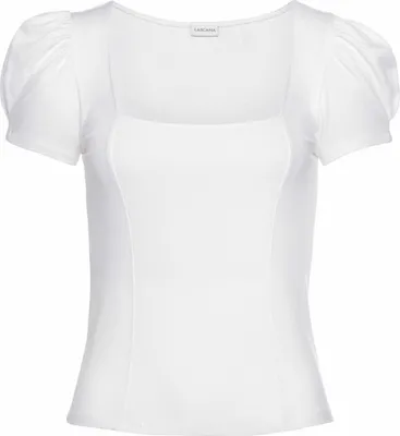 Produktbild von LASCANA Kurzarmshirt weiß Größe 36/38