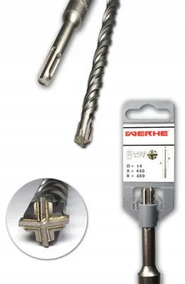 Obrázek produktu pro WERHE vrták do betonu SDS Plus, 14 x 460 mm