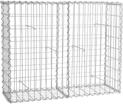Produktbild von Gabione Steingabionen Steinkorb Gabionen Wand Drahtkorb 100 x 80 x 30 cm