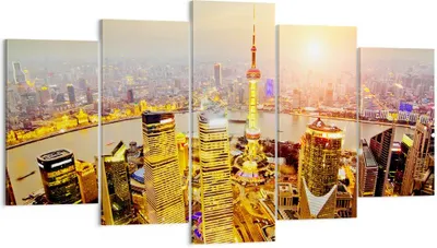 Produktbild von Bild auf Leinwand - Leinwandbild - Architektur asien gebäude - 160x85cm - Wand Bild - Wanddeko - Leinwanddruck - Bilder - Kunstdruck - Wanddekoration - Leinwand bilder - Wandkunst - EA160x85-2399
