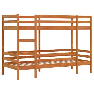 Produktbild von Etagenbett Wachsbraun 90x190 cm Massivholz Kiefer