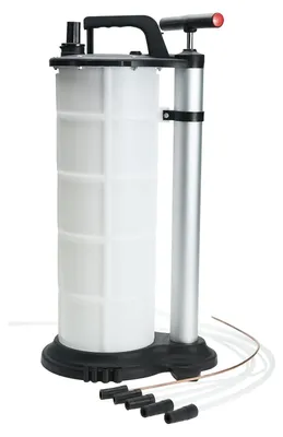 Produktbild von Ölabsaugpumpe, 9 Liter, Handpumpe mit 5 Schläuchen, Reparaturleuchte