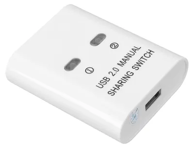 Obrázok produktu pre USB 2.0 prepínač – efektívny rozbočovač na zdieľanie USB pre 2 počítače a 1 tlačiarňu