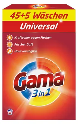 Produktbild von Gama Waschpulver 3 kg Universal 45+5 Wäschen