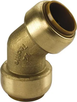 Produktbild von Kupfer Steckfitting Tectite Winkel 45° 15 mm innen/innen lösbar DVGW