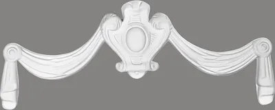 Produktbild von Mardom Zierelement Türaufsatz D3517 Profoam 130 x 15 x 320 mm Weiß Türabschluss