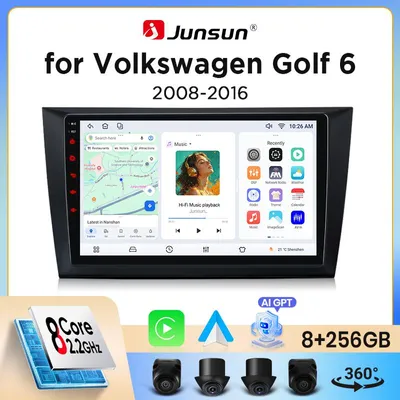 Image de Autoradio sans fil avec CarPlay et Android Auto - Écran IPS HD de 9 pouces - 8 Go de RAM, 256 Go de stockage