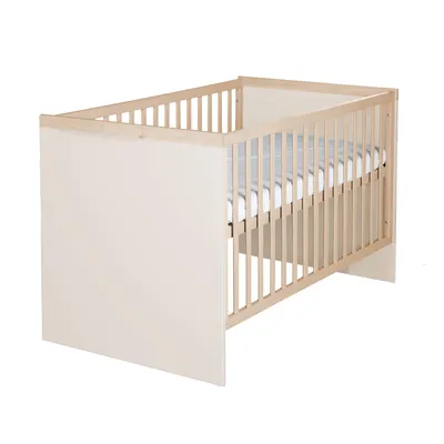 Produktbild von roba Kombi-Kinderbett Elva 70x140 - Babybett höhenverstellbar - Cashmere / Virginia Chestnut