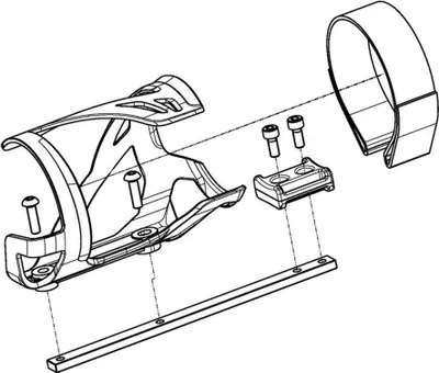 Immagine prodotto di Portabatteria doppio per e-bike POLINI