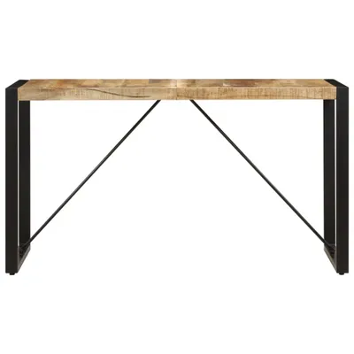 Image de vidaXL Table de salle à manger 140x70x75 cm en bois massif de manguier