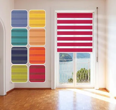 Productafbeelding van Dubbel rolgordijn 50 x 150 cm - Lichtdoorlatend en verduisterend zonder boren