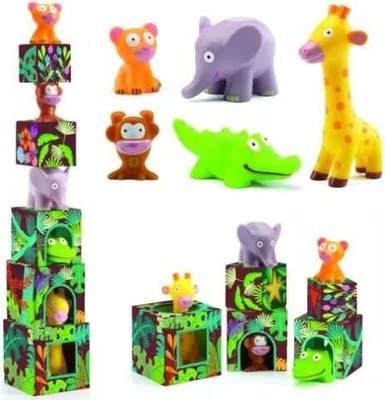 Produktbild von Djeco-Stapelturm: Maxi Topanijungle *